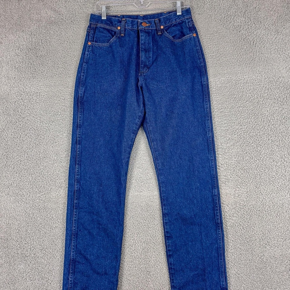 Wrangler Jeans Womens 9 Blue 14MWZG Cowgirl Rodeo High Rise Straight Denim 30x31 - Picture 2 of 14